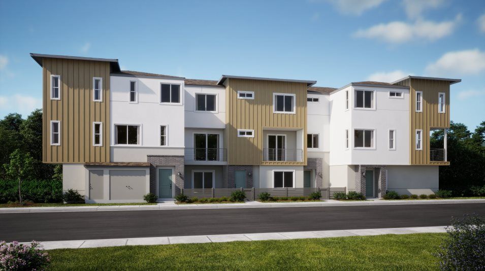 Elevation B - 6-Plex Townhome exterior