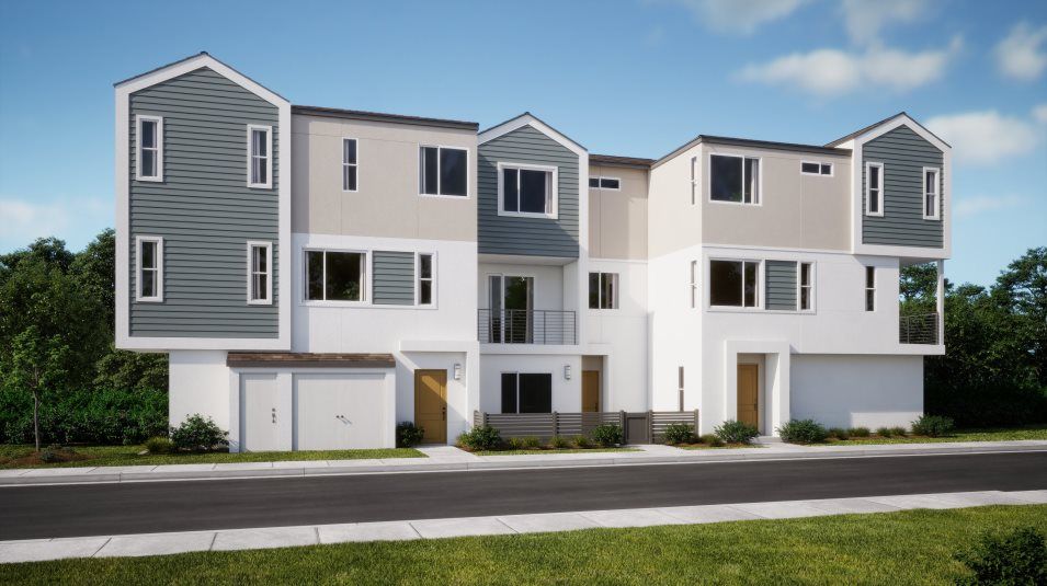 Elevation A - 5-Plex townhome exetrior