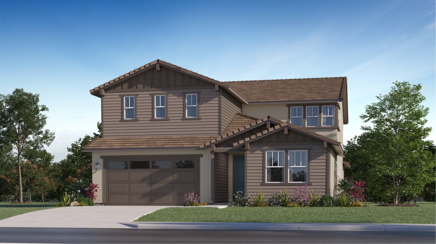 Elevation B - Bungalow home exterior