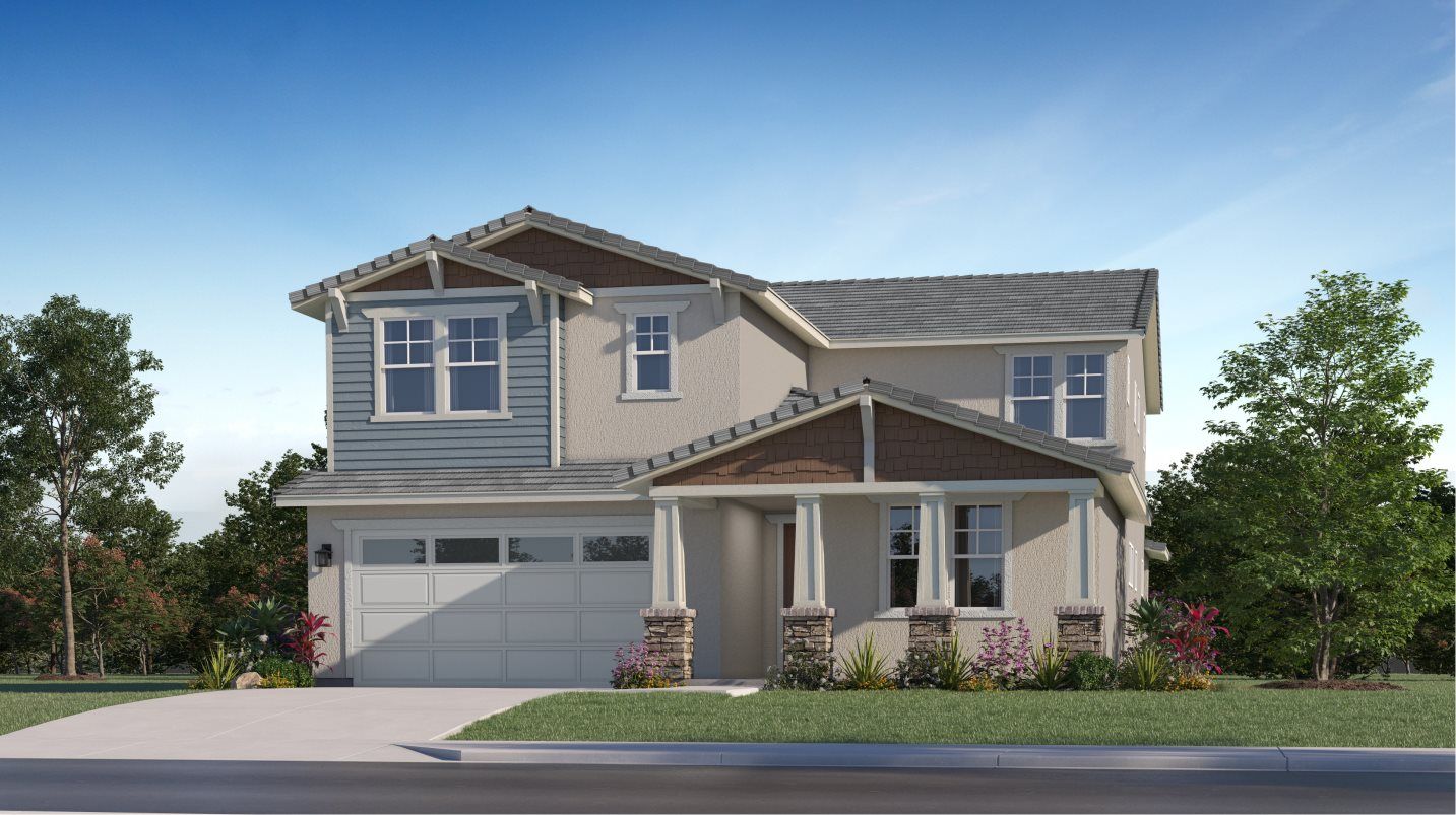 Elevation C - Craftsman-style home image