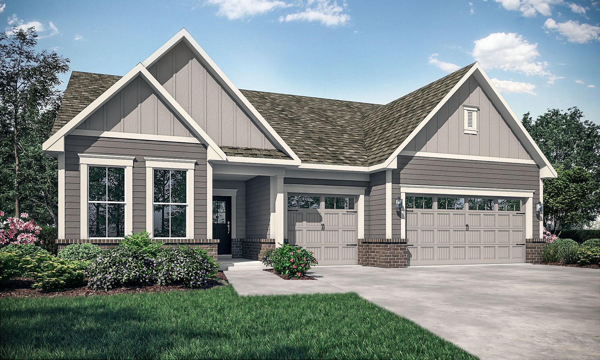 Exterior:Seabrook - Elevation A 3-Car