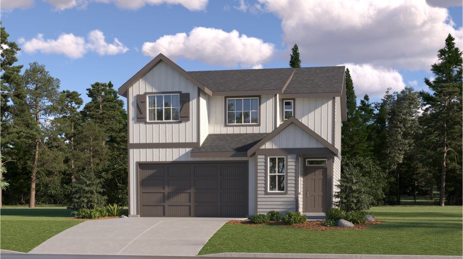 Elevation F - Fairview Farmhouse
