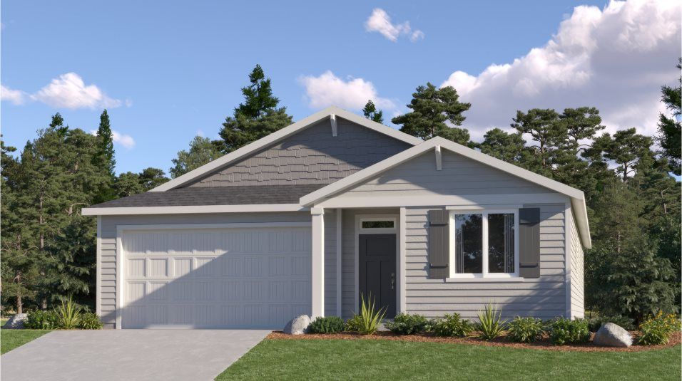 Elevation A - American 2-Bay