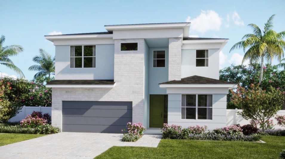 Elevation E1 - Exterior E1