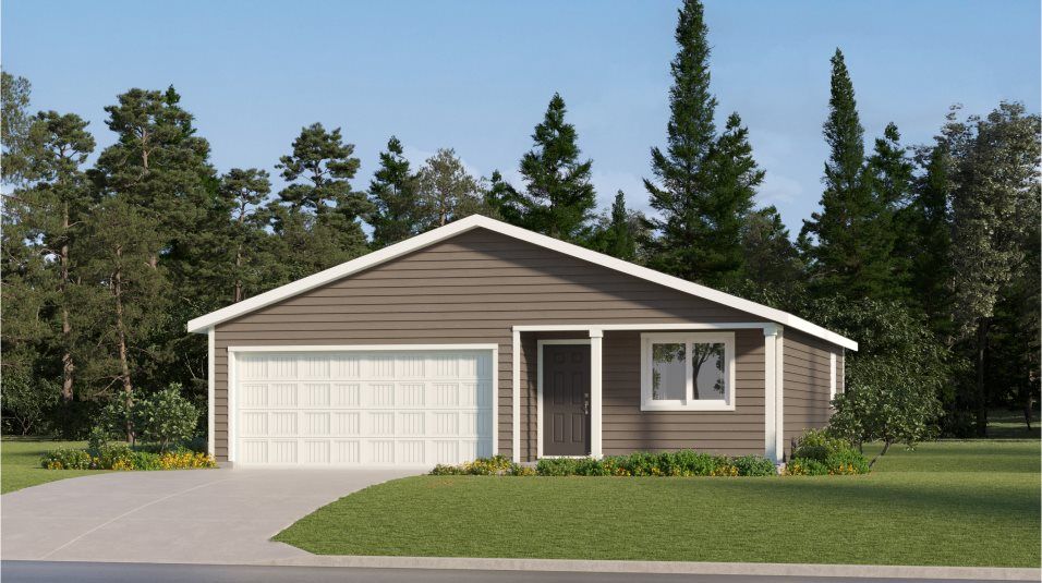 Elevation A - American 2-bay