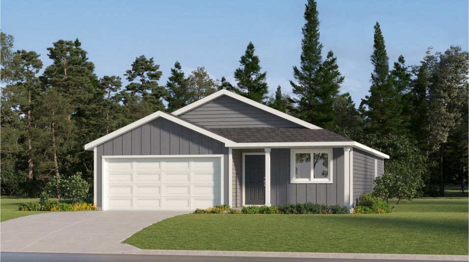 Elevation F - Farmhouse 2-bay