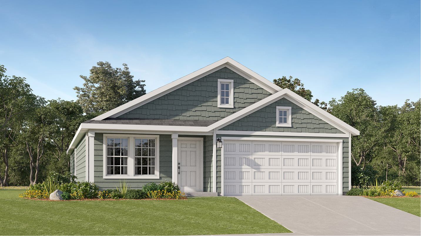 Elevation E - Plan 1474 Craftsman