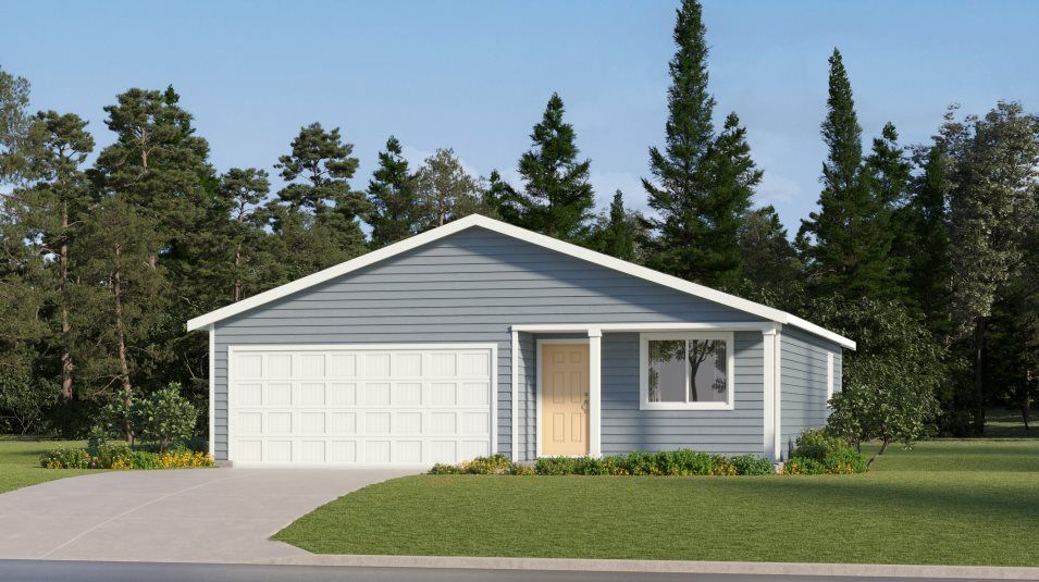 Elevation A - American 2-Bay