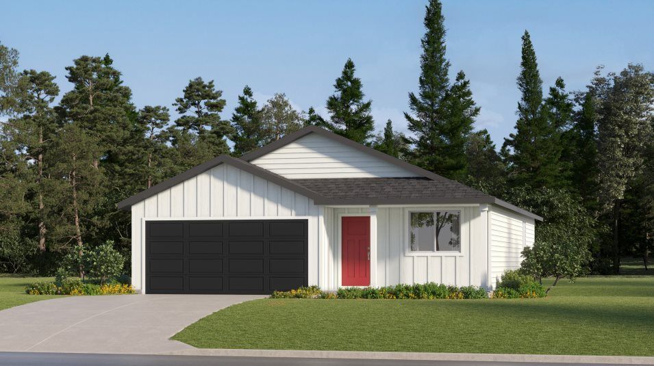 Elevation F - Farmhouse 2-Bay