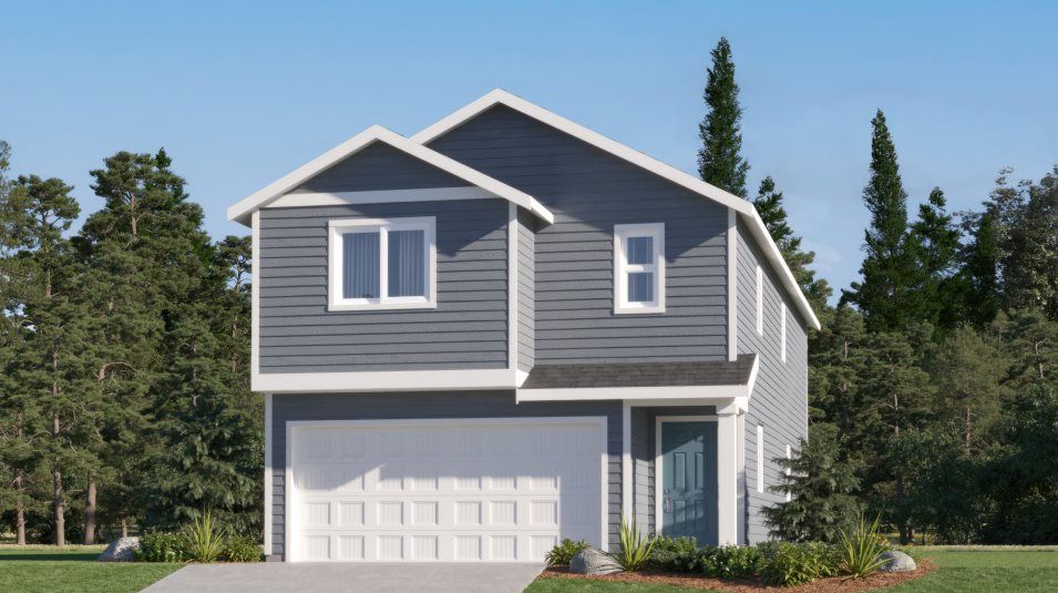 Elevation A - American 2-Bay