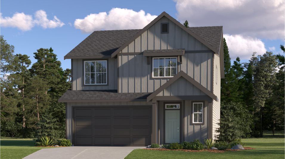 Elevation F - Ashland farmhouse