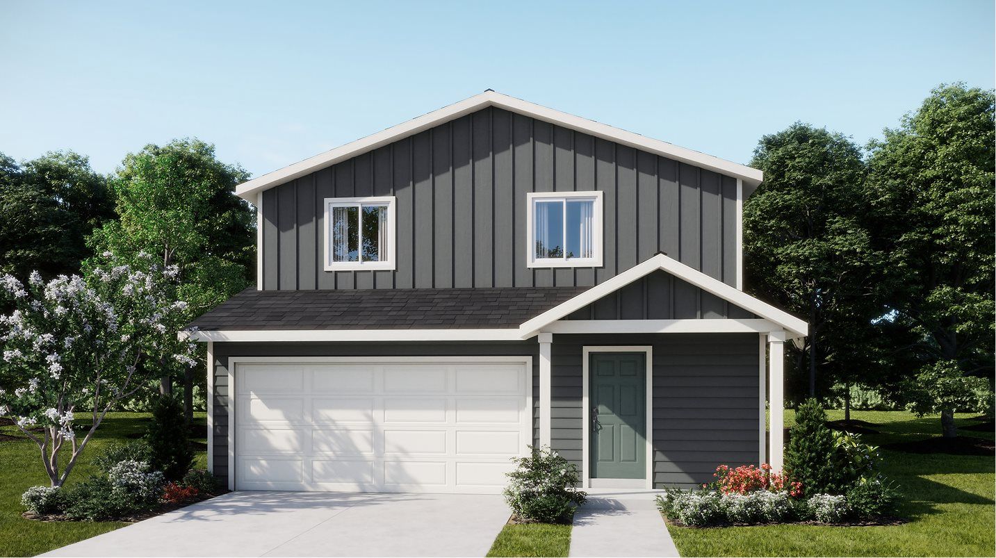 Elevation F - Dorothy Farmhouse 2-Bay