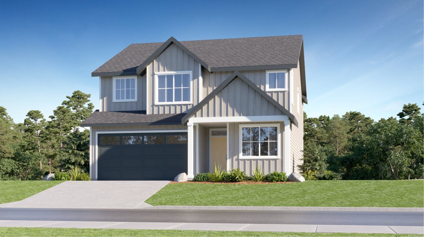 Elevation F - Farmhouse 2-Bay