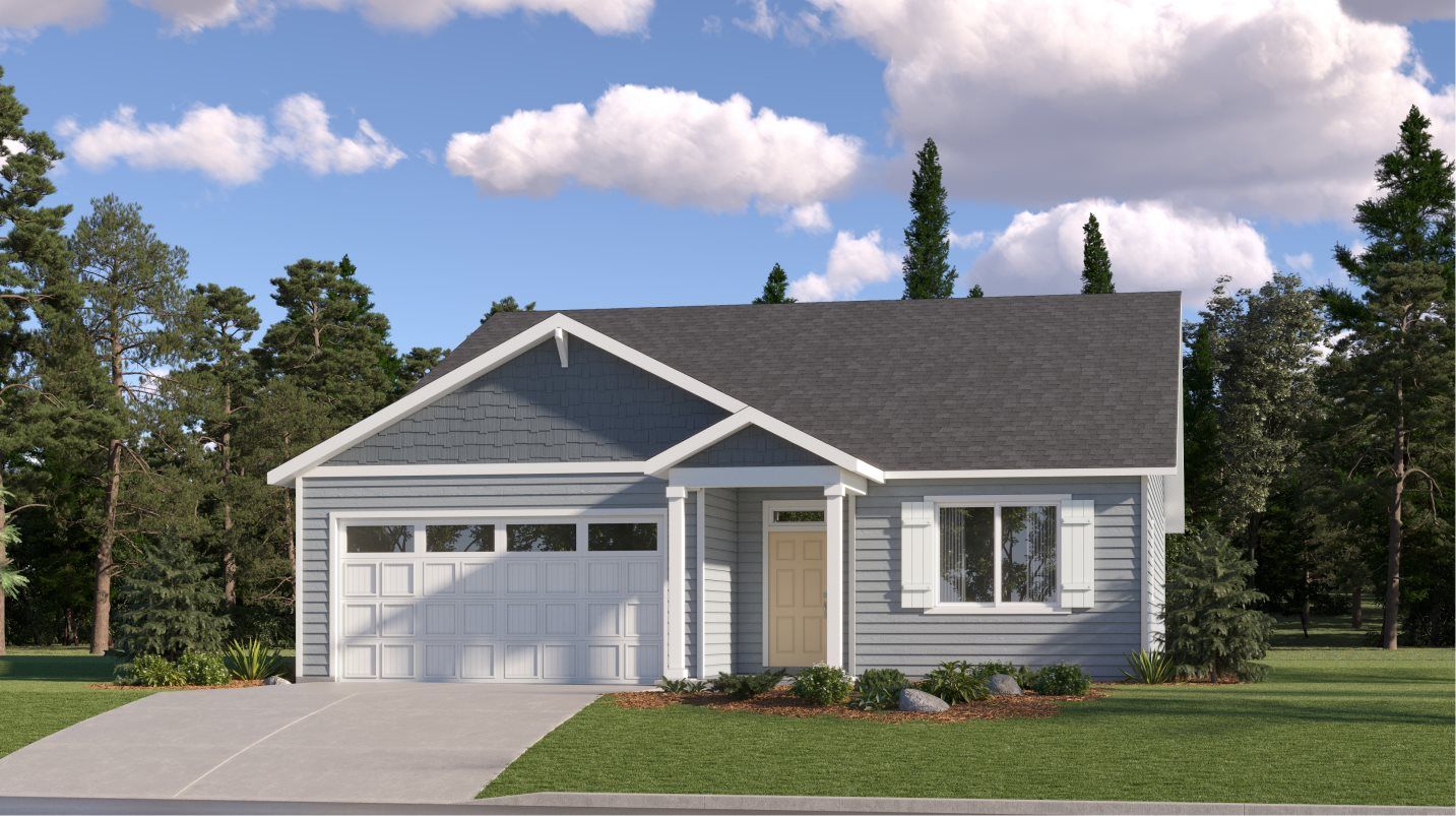 Elevation A - American 2-Bay