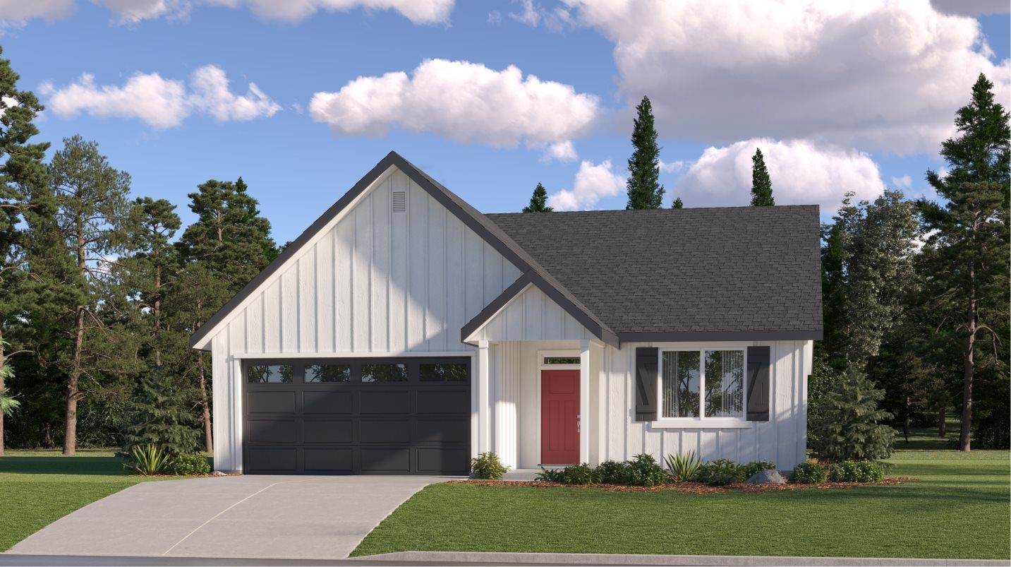 Elevation F - Farmhouse 2-Bay