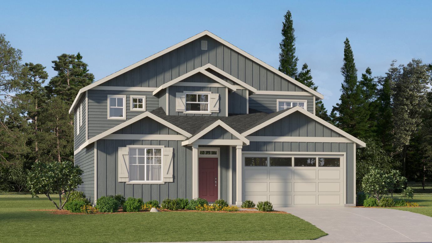 Elevation F - Cambridge Farmhouse