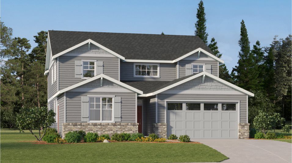 Elevation A - American 2-Bay