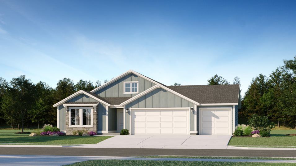 Elevation C3C - Farmhouse exterior image