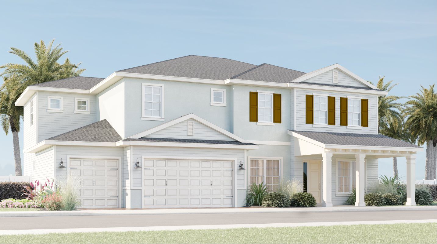 Elevation D - Exterior D rendering of Lotus