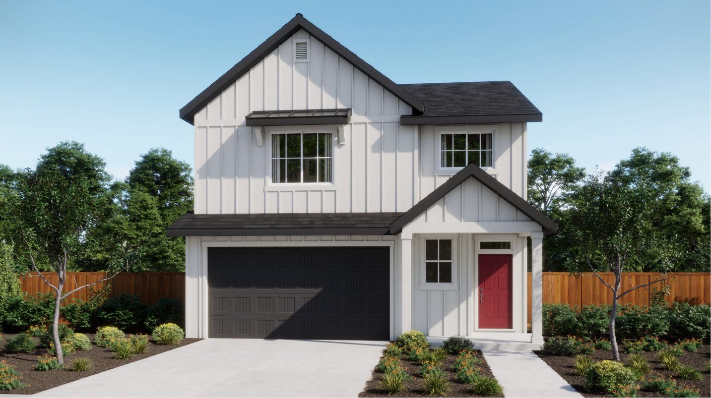 Elevation F - Farmhouse 2-Bay