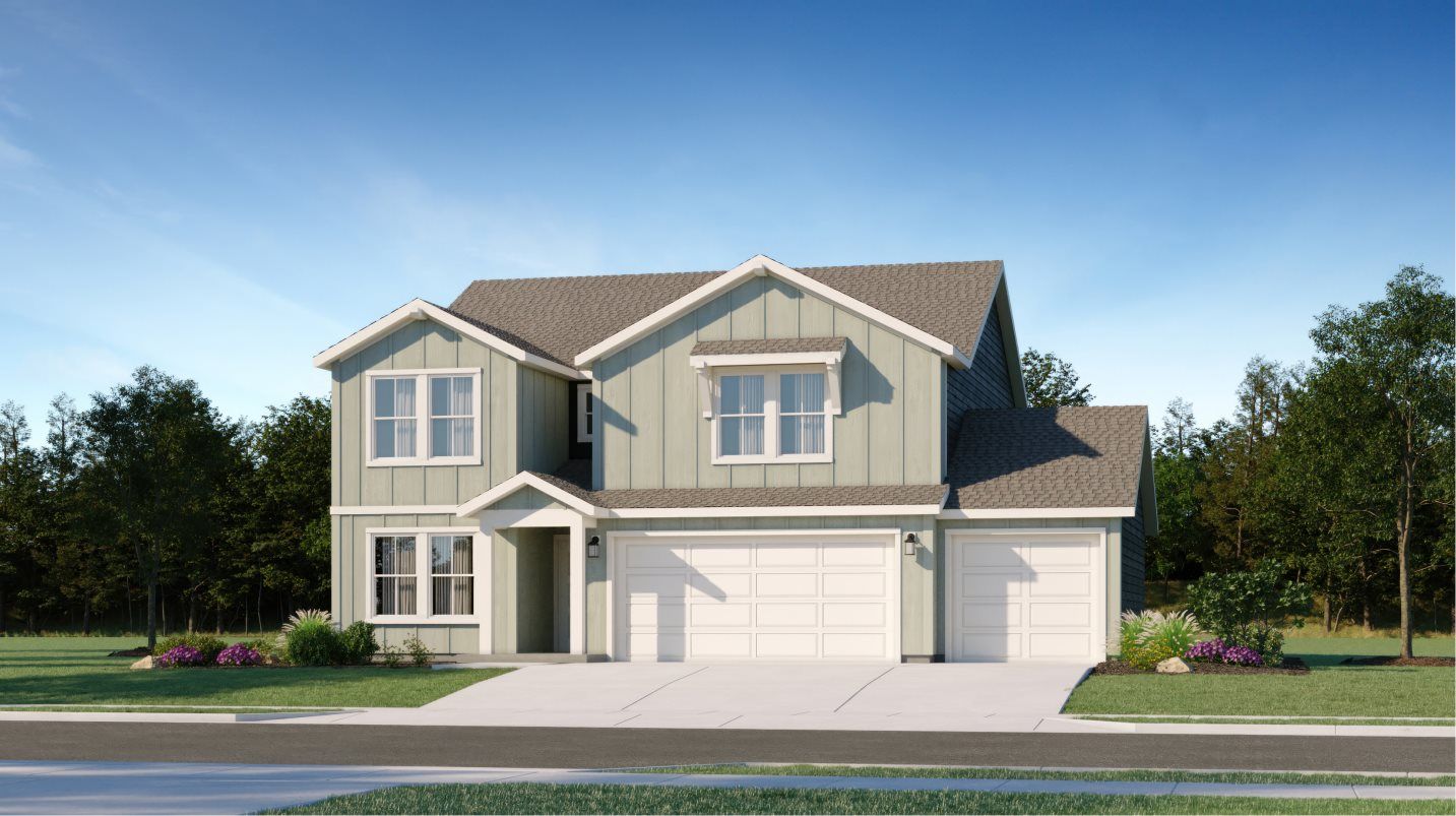 Elevation C3C - Farmhouse home exterior image