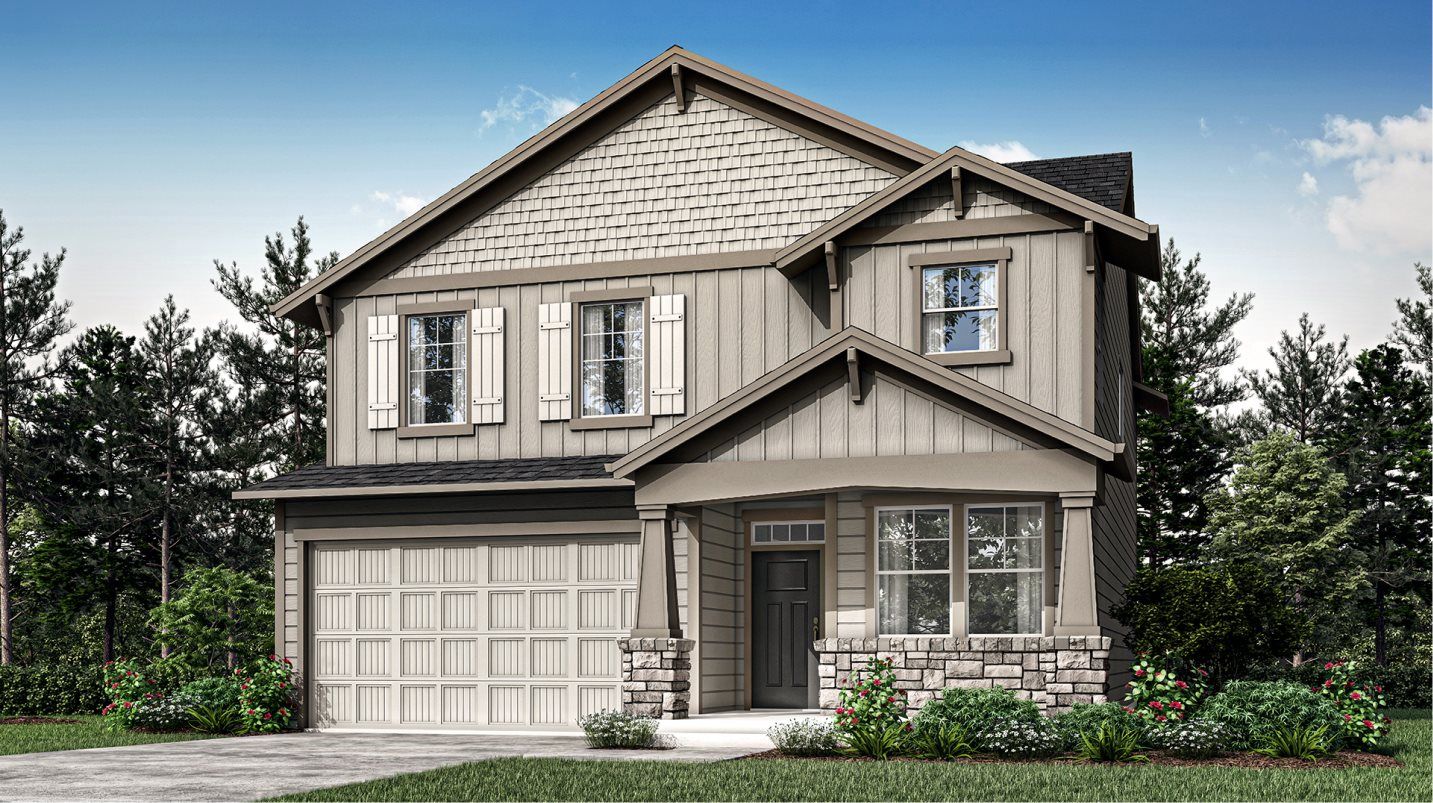 Elevation A - Jade American 2-Bay
