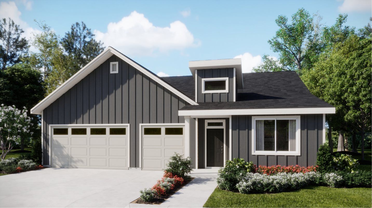 Elevation F3C - Ridgefield Heights Cameron Farmhouse 3-Bay