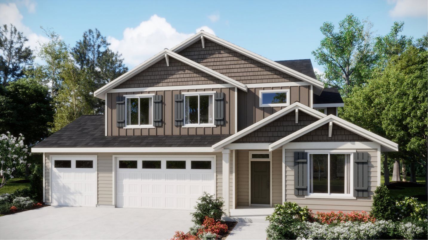 Elevation A3C - Ridgefield Heights Larwood American 3-Bay