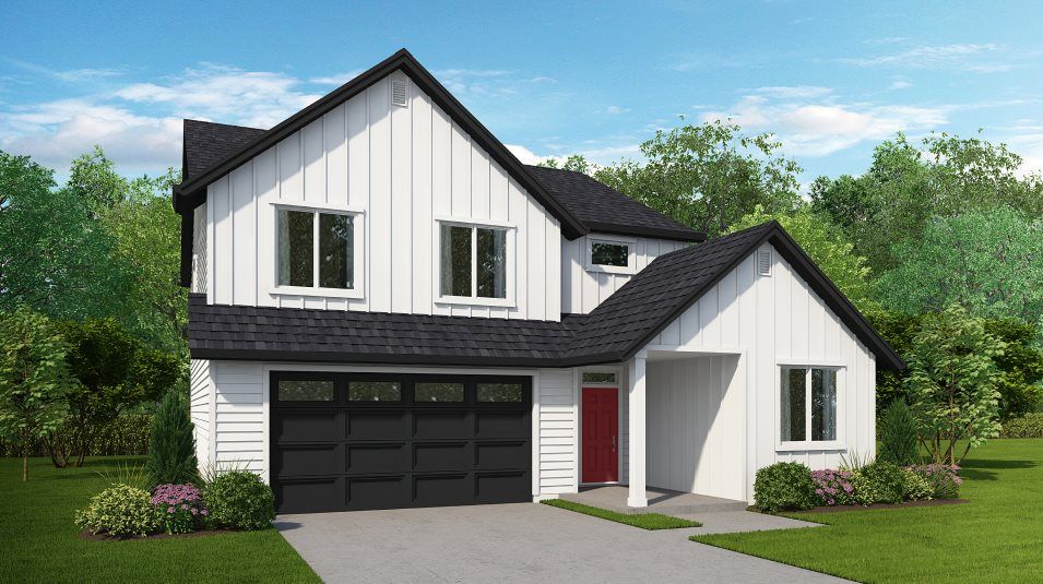 Elevation F - Ridgefield Heights Larwood Farmhouse