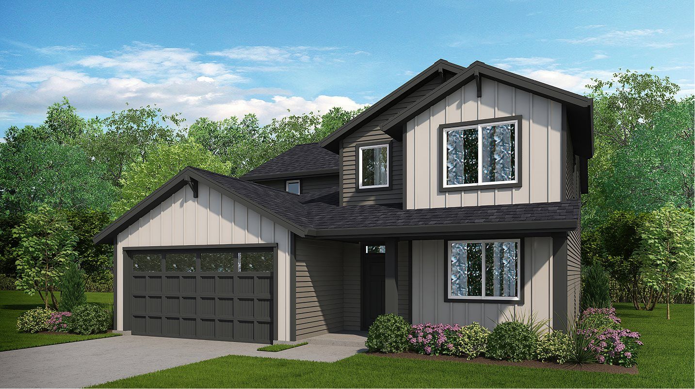 Elevation A - Burlington American 2-Bay