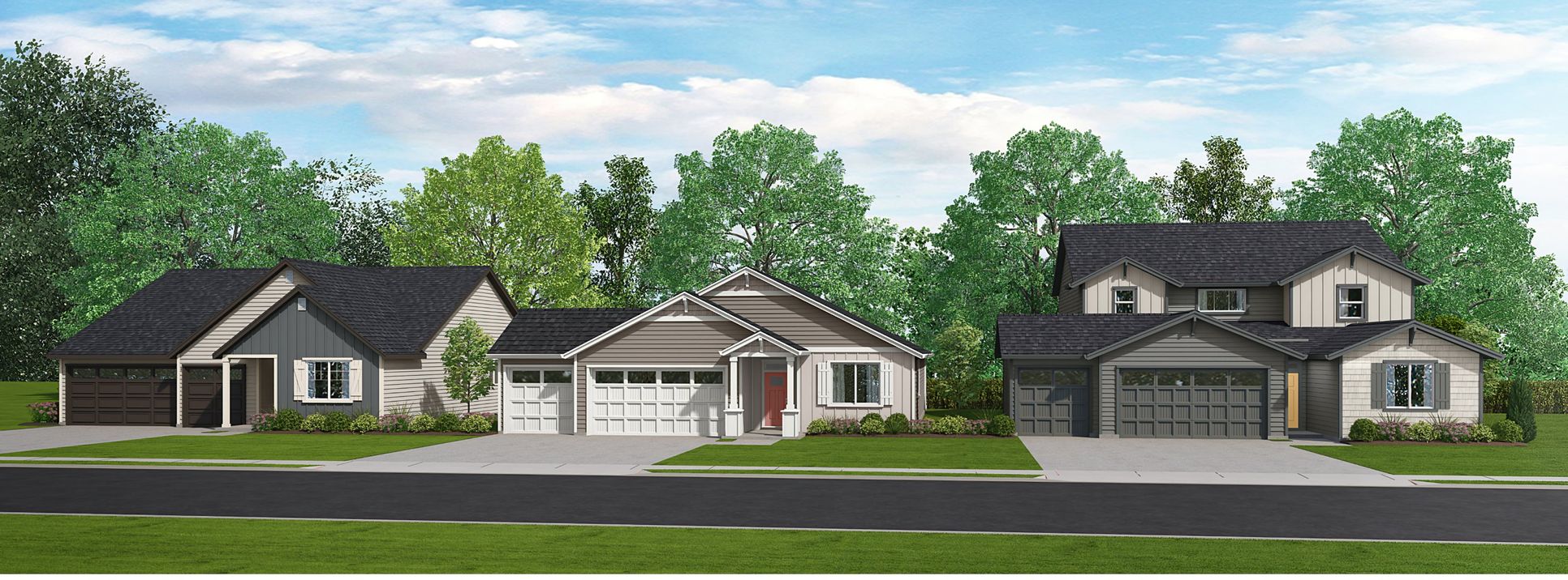Ridgefield Heights streetscape rendering