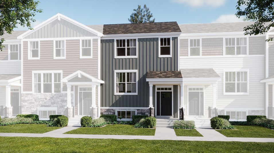Elevation 01B - 8020 Urban Townhomes Oaksof Volo Chatham 01B 04252