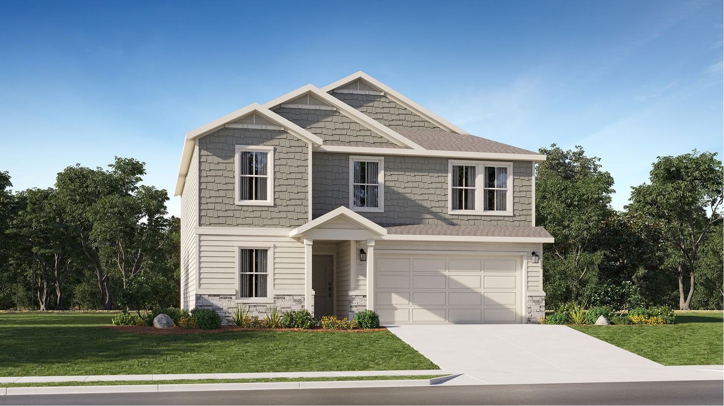 Elevation E - 2118 Heirloom Heritage Heights Plan2118 Craftsman