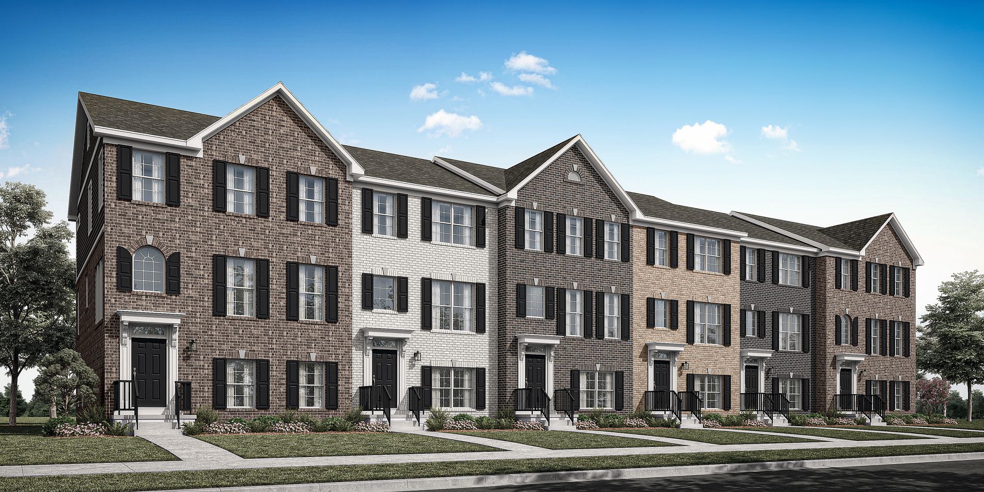 Exterior:Ellis Arce TH 3 story 6 Unit