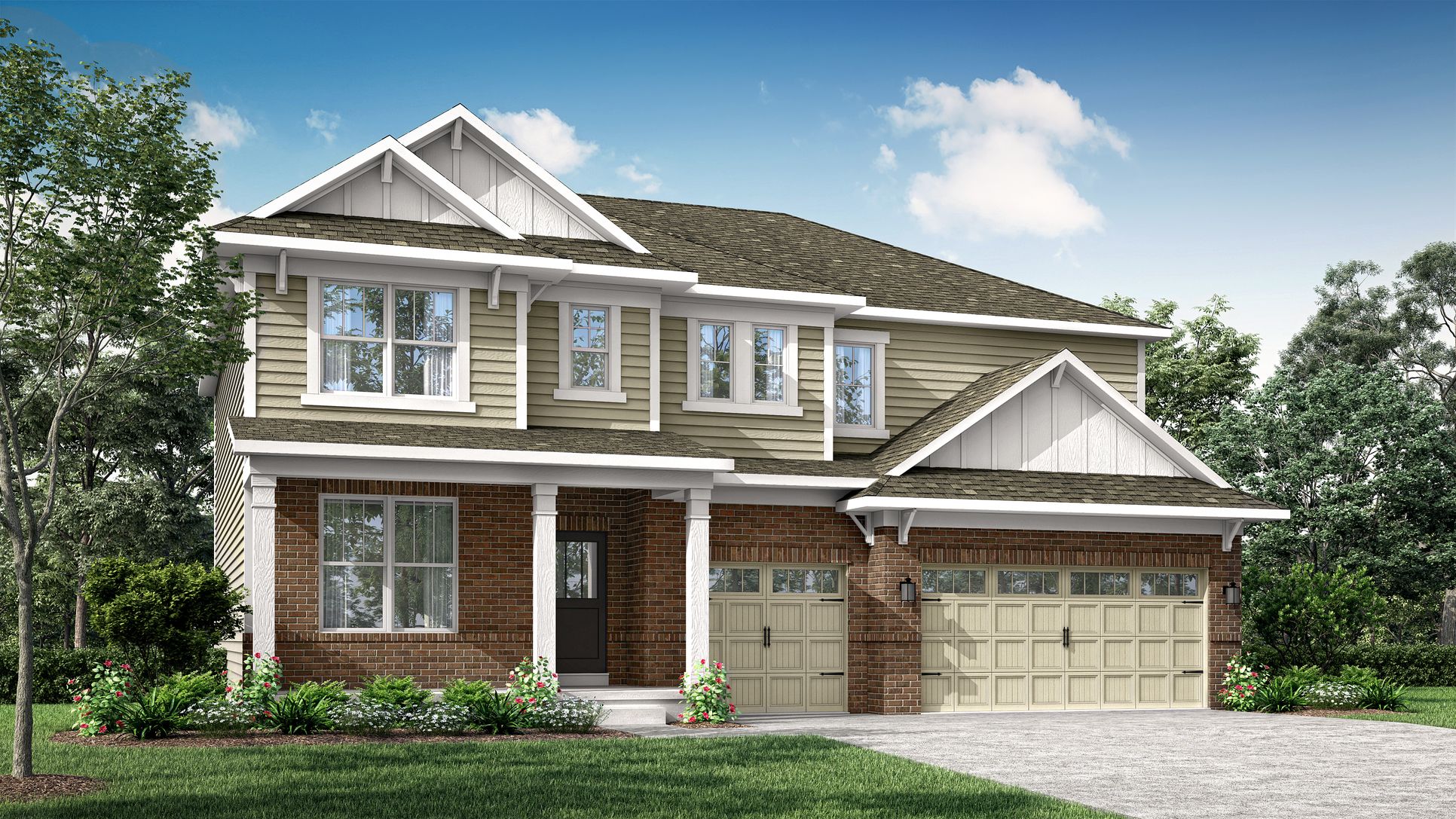 Exterior:Fairmont Elevation C 3 Car
