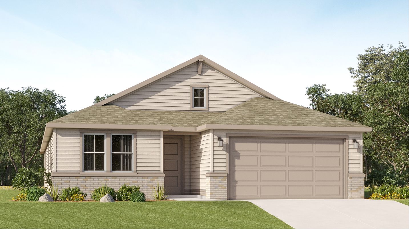 Elevation A - 2095 Pera Place Plan2095 Traditional A