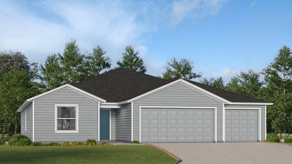 Elevation D - A ranch-inspired exterior