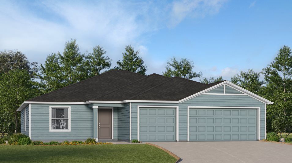 Elevation E - A ranch-inspired exterior