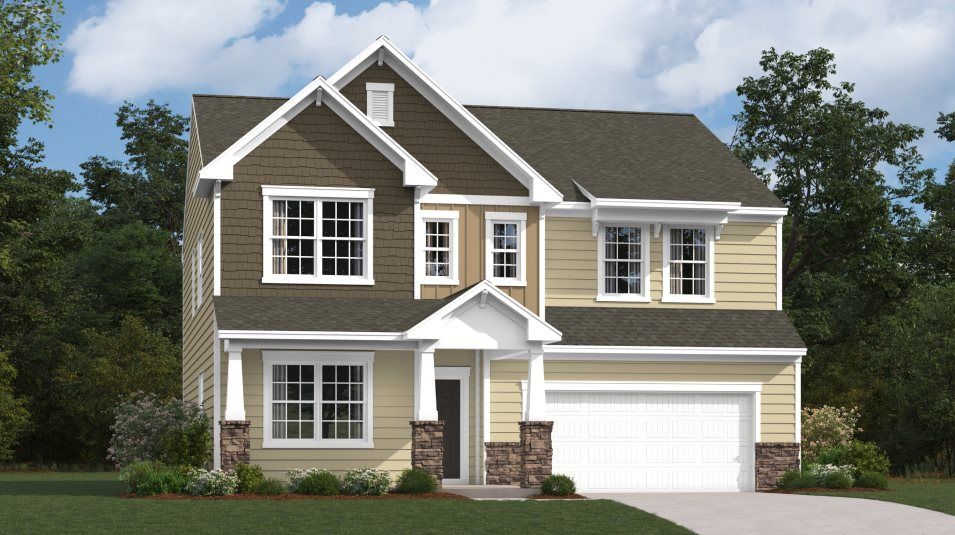 Elevation E - Forsyth 2 Car Exterior E