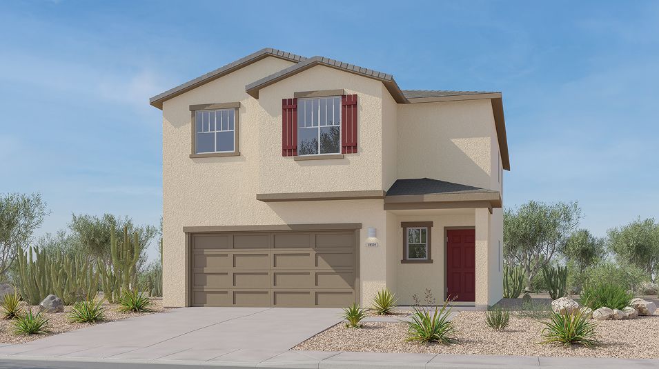 Elevation B - Entrada Del Toro Ironwood Jeffry Home Exterior B