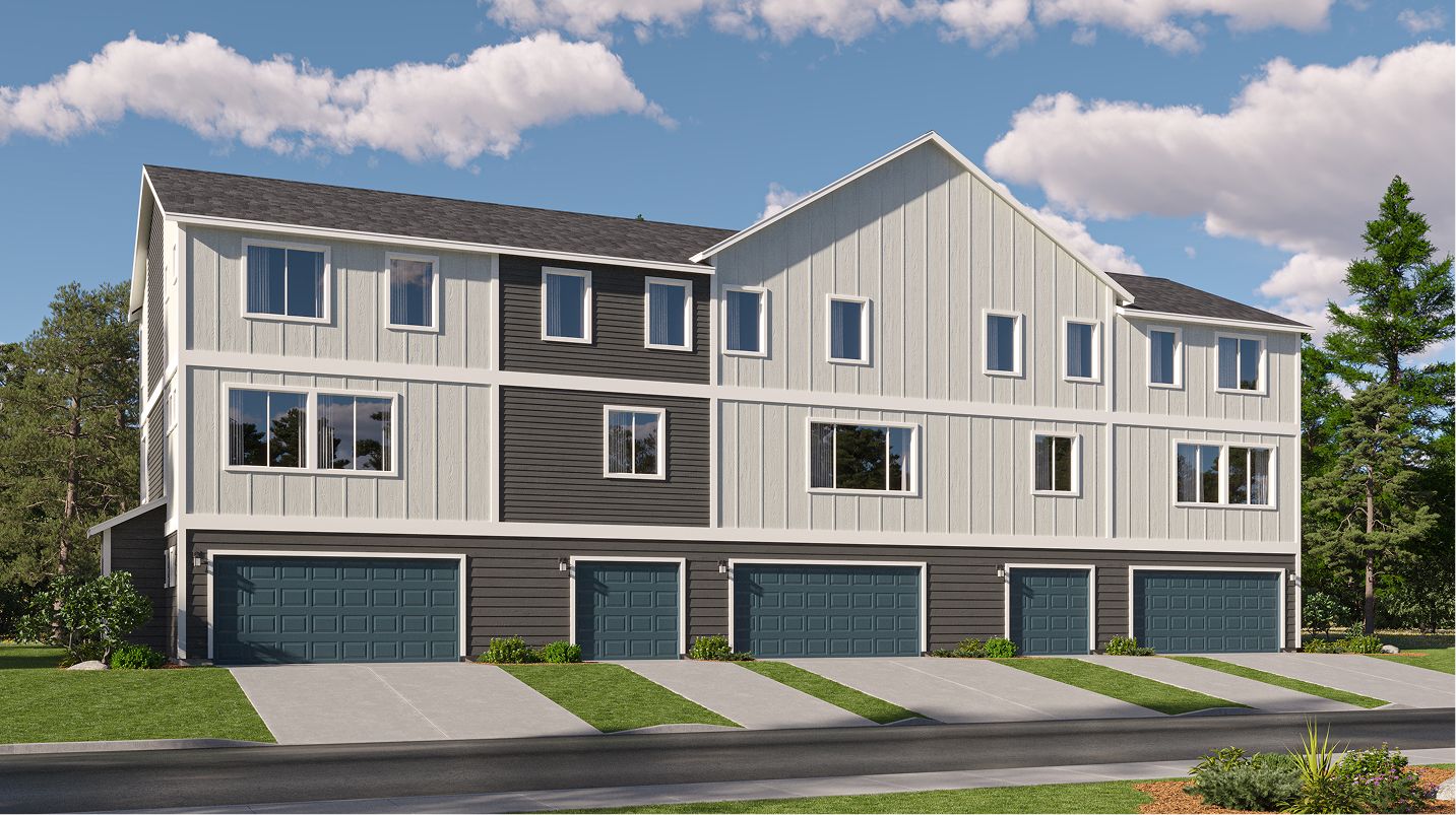 Elevation MFB - Campus Reserve Townhomes Exterior Modern Farmhouse