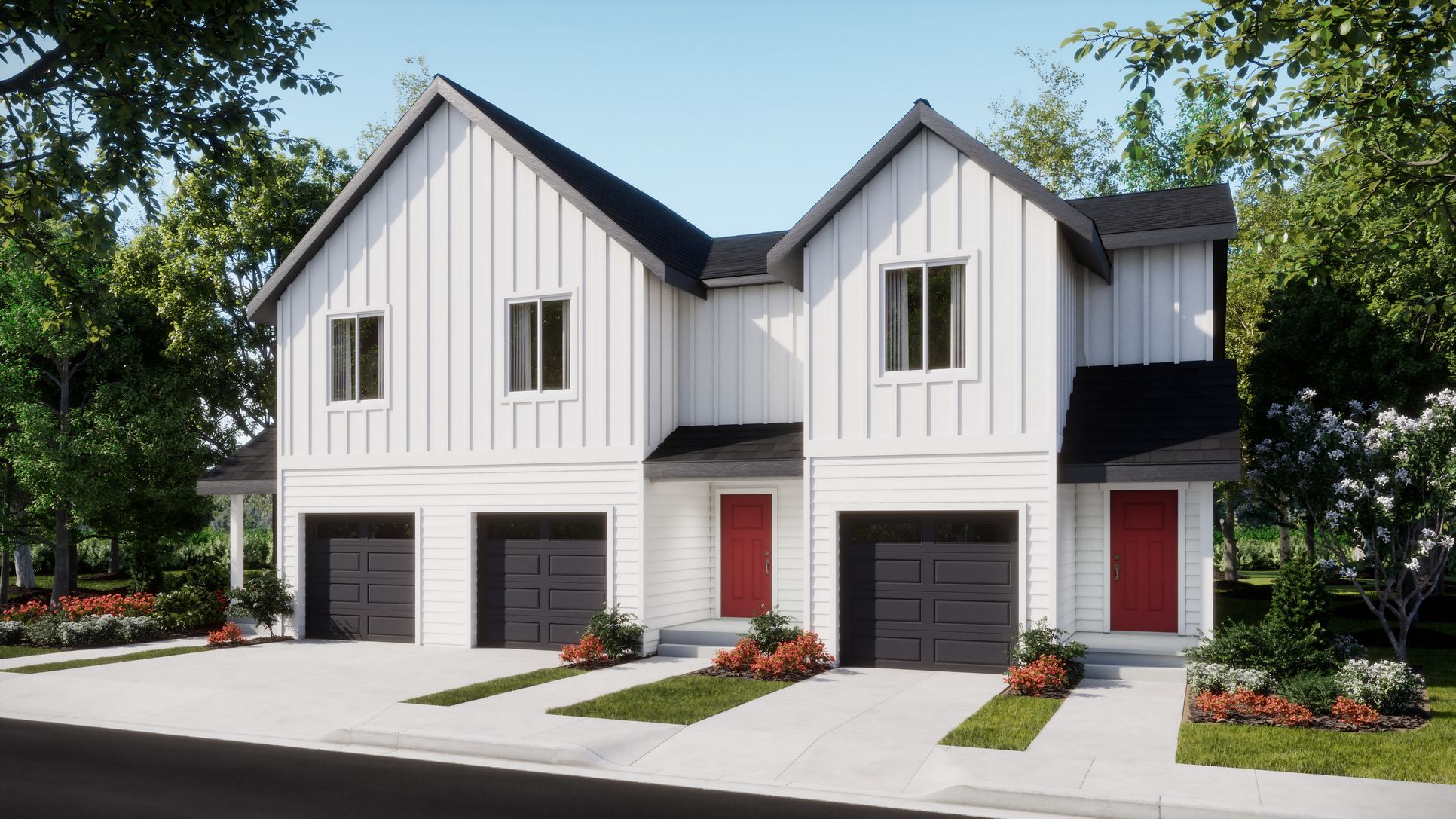 Exterior:Riverwood Crossing Reagan 3 Plex Farmhouse F3