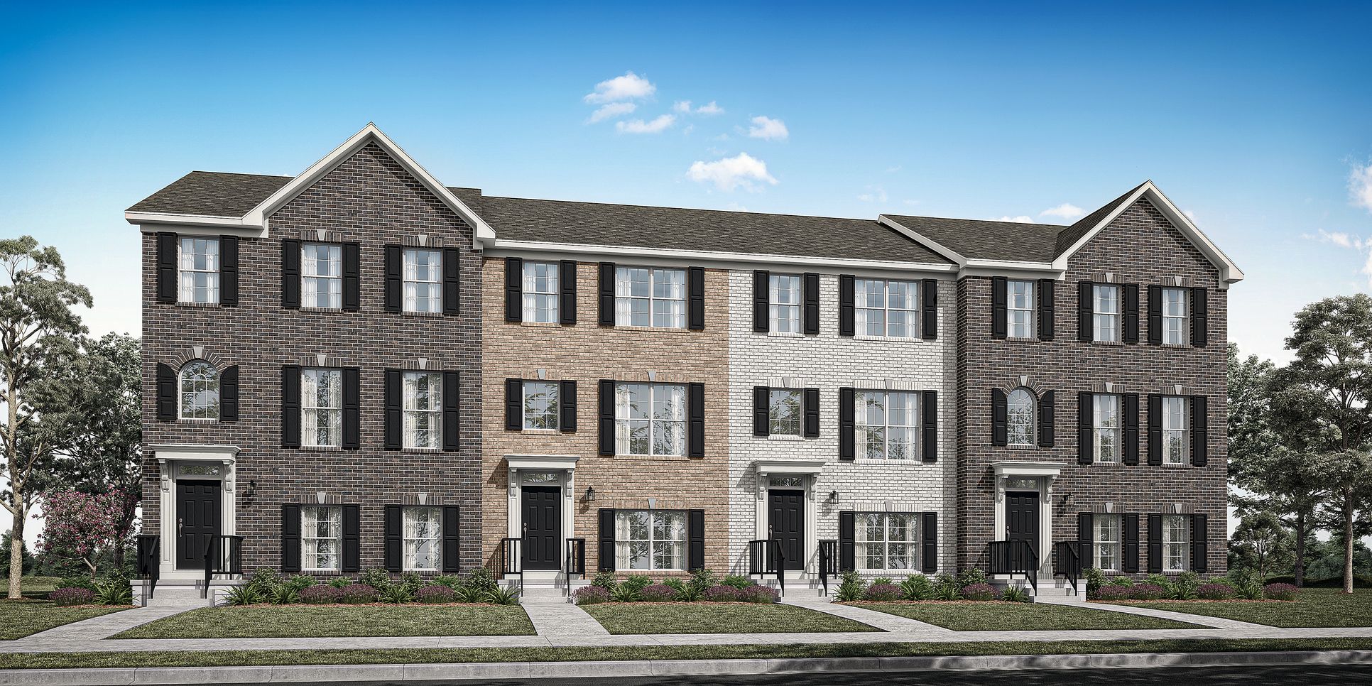 Exterior:3 Story Townhomes Ellis Acres Lockerbie V A0