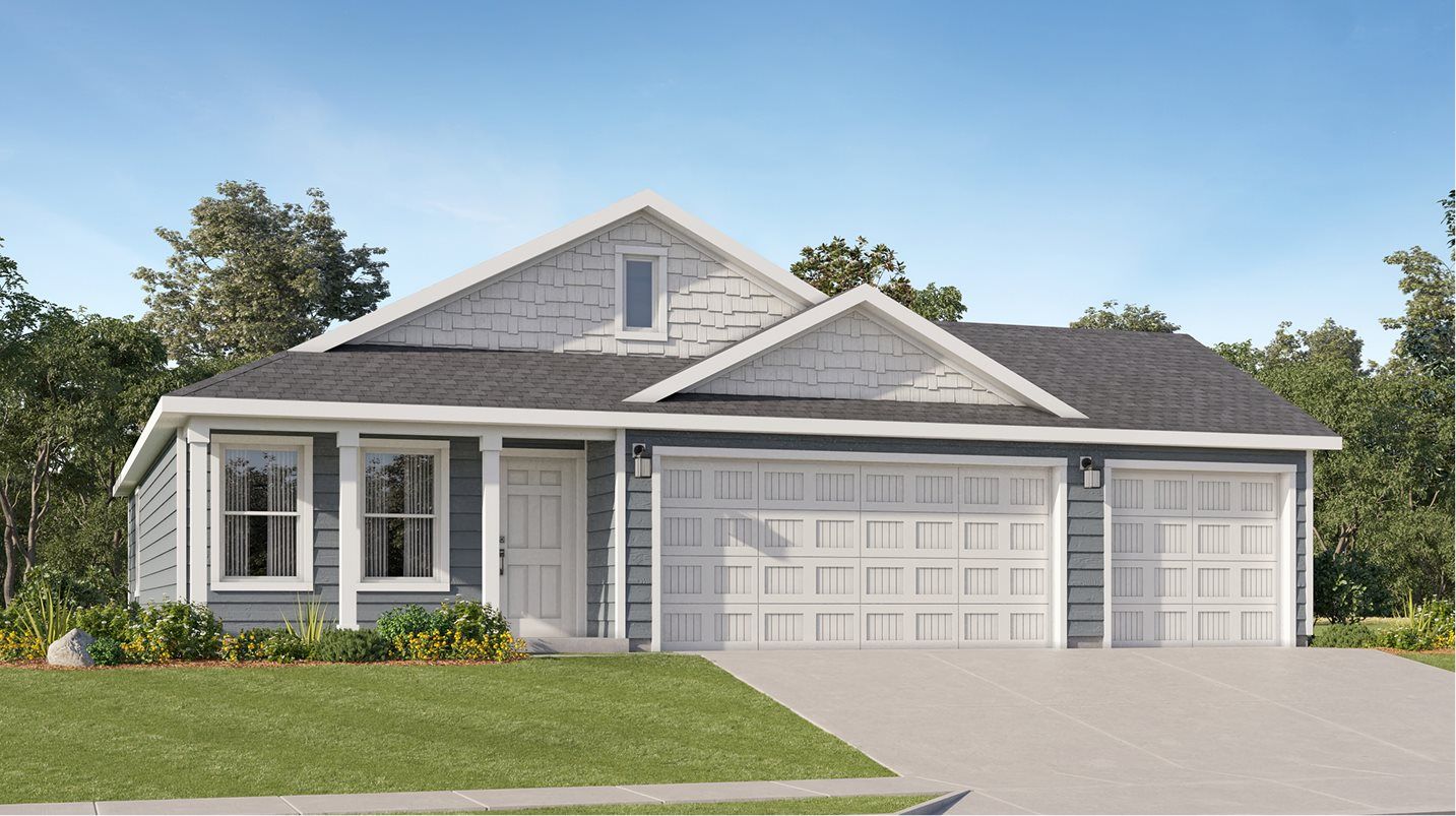 Elevation E3C - Plan 1217 Craftsman