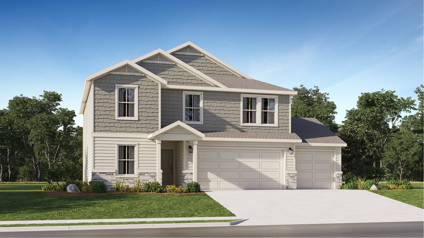 Elevation E3C - Plan 2118 Craftsman