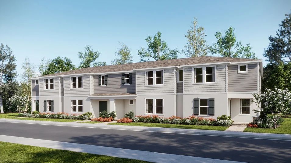 Elevation B - Glades Crossprairie Trail Alley Townhomes 4 Plex C