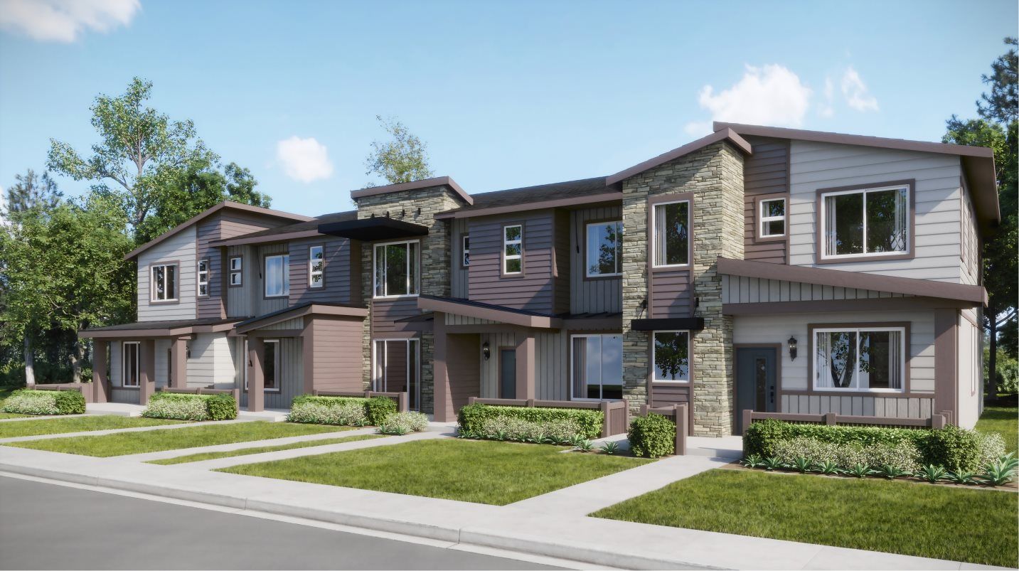 Elevation CM5 - 5-Plex Colorado Modern home exterior