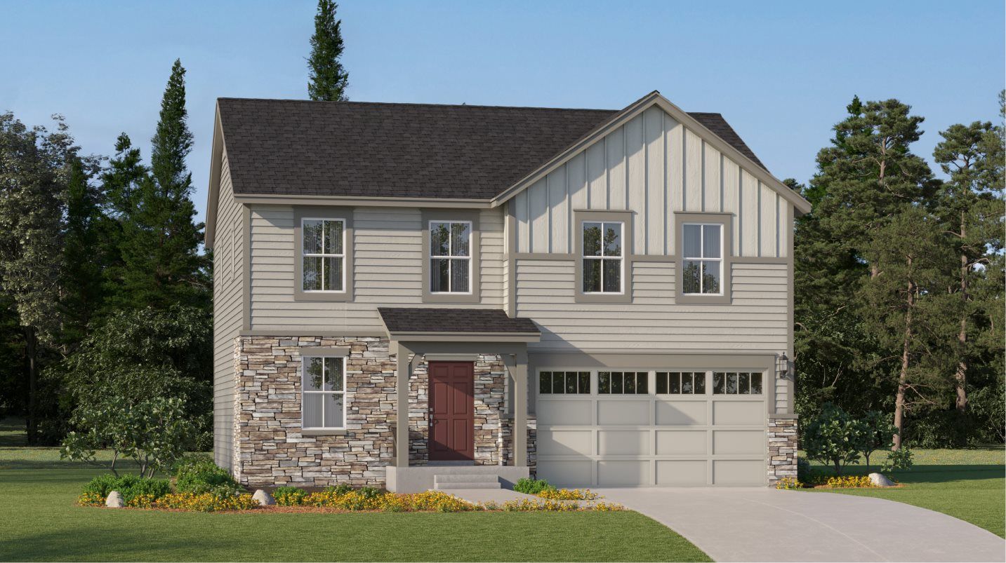 Elevation FH - Farmhouse home exterior