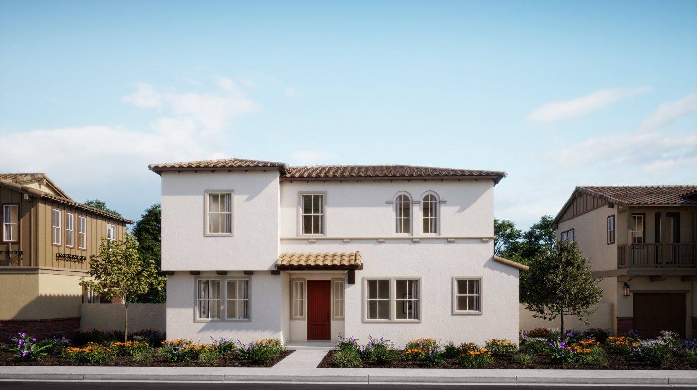 Elevation C - Mission-style home