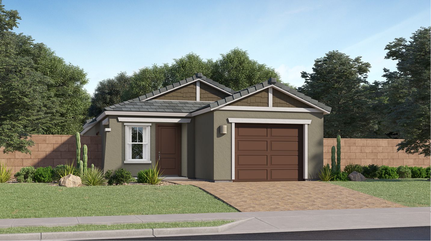 Elevation C - 2567 Cottage Western Garden Dahlia Craftsman C